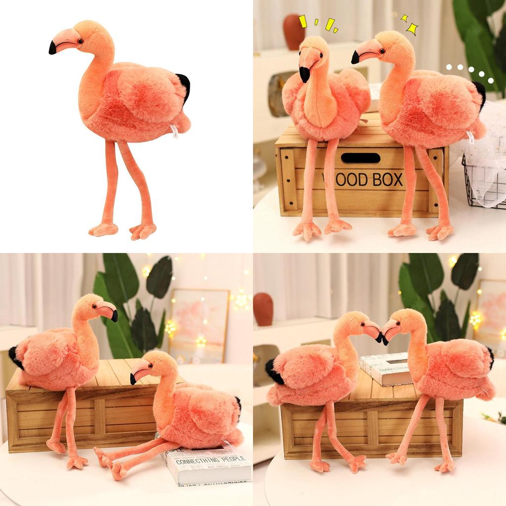 Flamingo-Plüschtier Geschenk für Mädchen Weicher Kristall-Samt Verzierte Sammlerpuppe