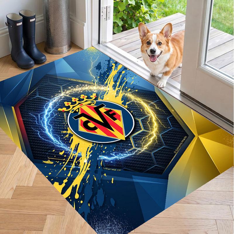 Soft Floor Carpet Villarreal FC Pattern Area Rug Decorative Mat For Home Room Decoration