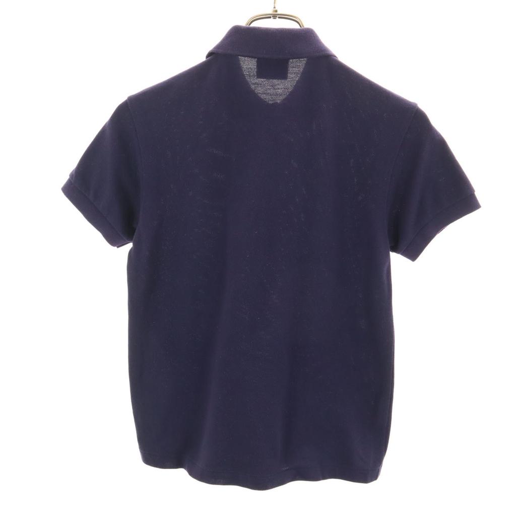 Lacoste Made In Japan Short Sleeve Polo Shirt 38 Navy Fawn Women Used