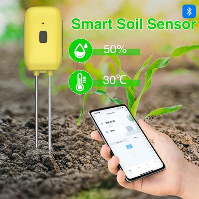 SGS08 Smart Bluetooth Soil Tester Temperature and Humidity Meter Waterproof Thermohygrometer Garden Irrigation Detector