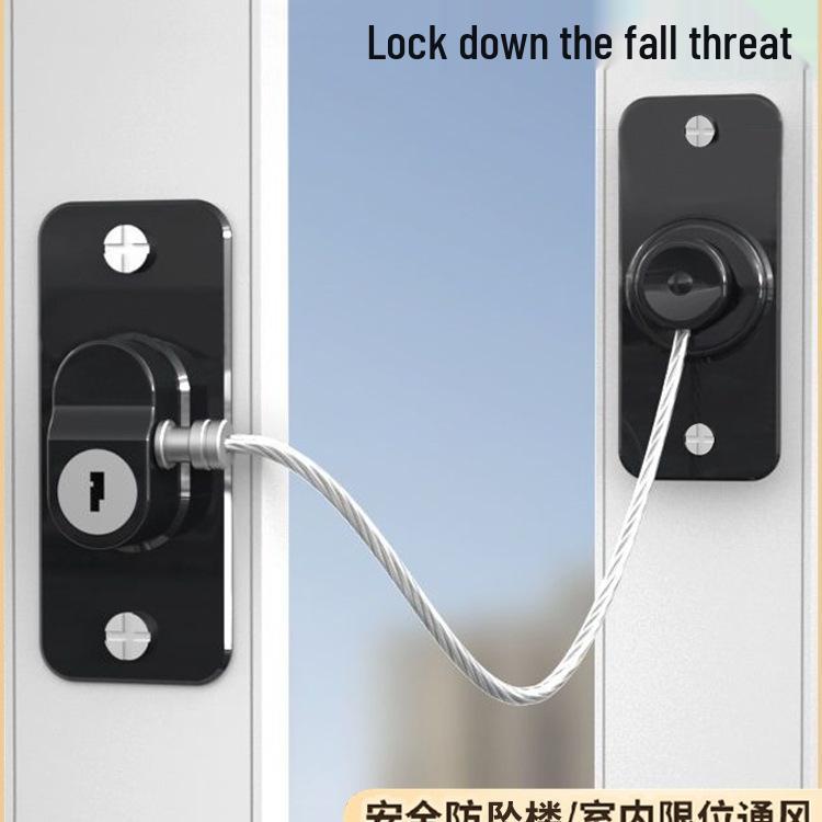 Child Safety Lock for Windows, Doors, Cabinets, and Refrigerators