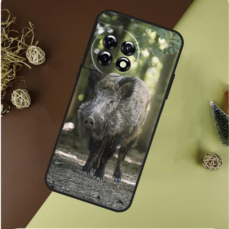 Wild Boar Pig Brown For OnePlus Nord CE 4 3 2 Lite N20 N30 9 10 Pro 8T 9RT 10T 10R 13R 12R 11 12 13 Phone Case