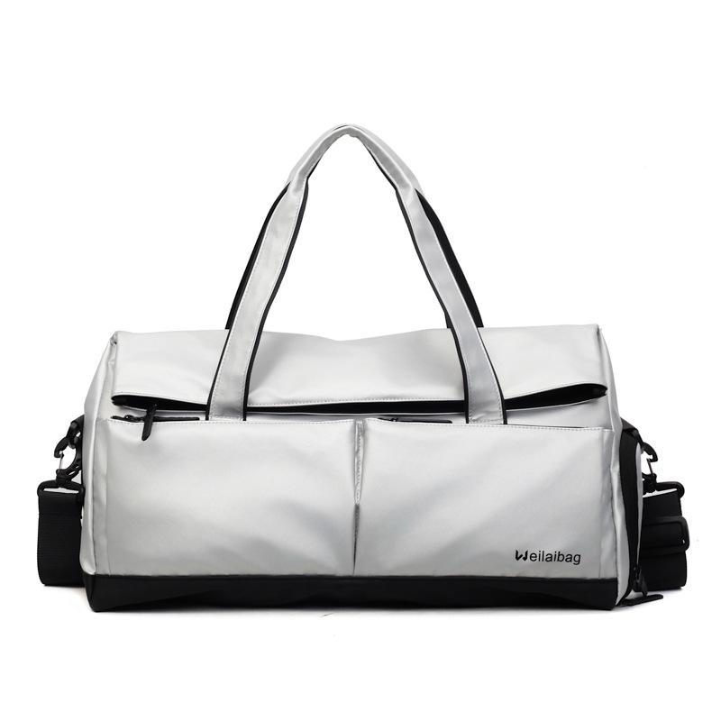 Travel Bag Large Capacity Portable Sports Fitness Training Bag Men's Short Business Trip Dry and Wet Separation Storage Luggage Bag Women