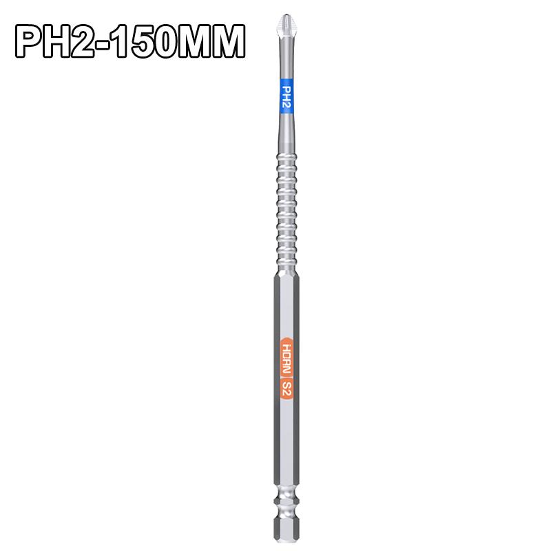PH2 T20 T25 SQ2 Cross Screwdriver Non-slip  Magnetic Batch Head Hardness Drill Bit Screw Driver Hand Tools 50/75/100/150MM