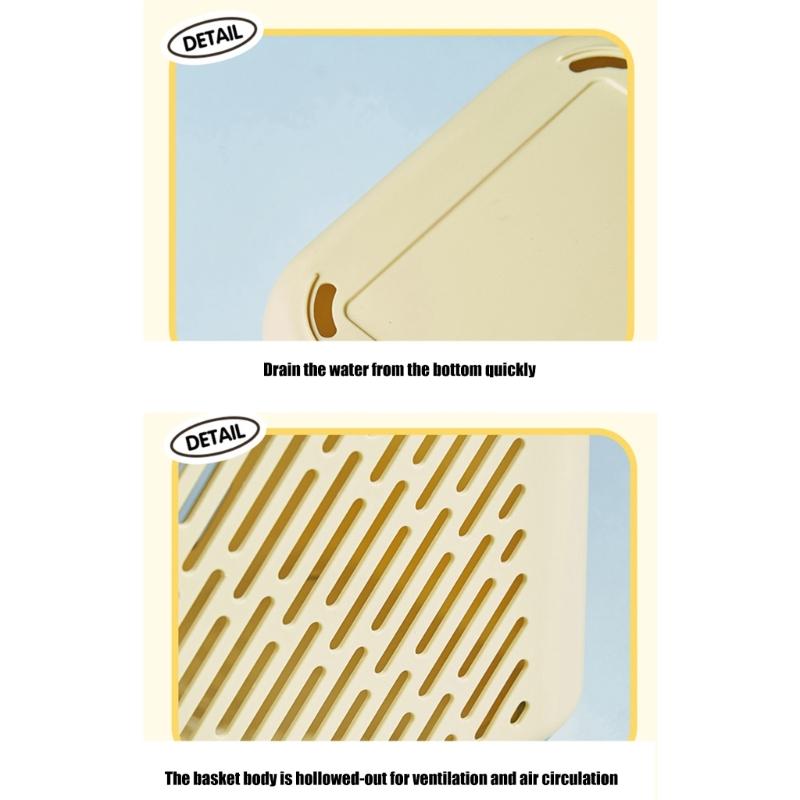 Multipurpose Ventilated Storage Bin Kitchen Organizers Bin For Bathroom Kitchen Bedroom Dorm Essential Organization