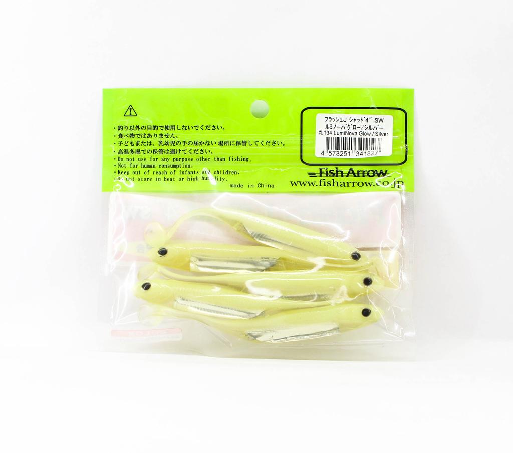 Fish Arrow Soft Lure Flash J Shad SW 4 Inch 5 Piece per pack #L134 (1827)