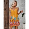 Women's Summer Printed Suspender Short Dress