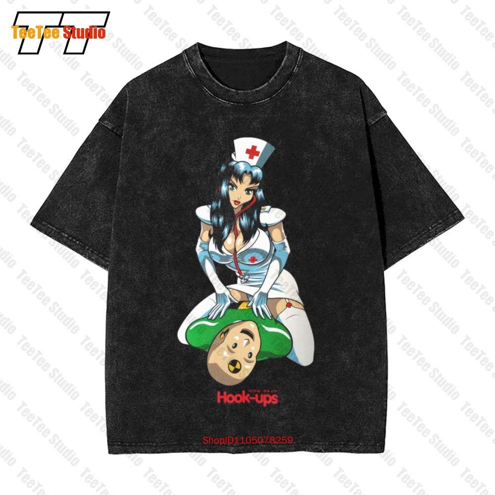 Hook Ups Cpr Nurse Logo Vintage Oversized TShirt VJVJ S