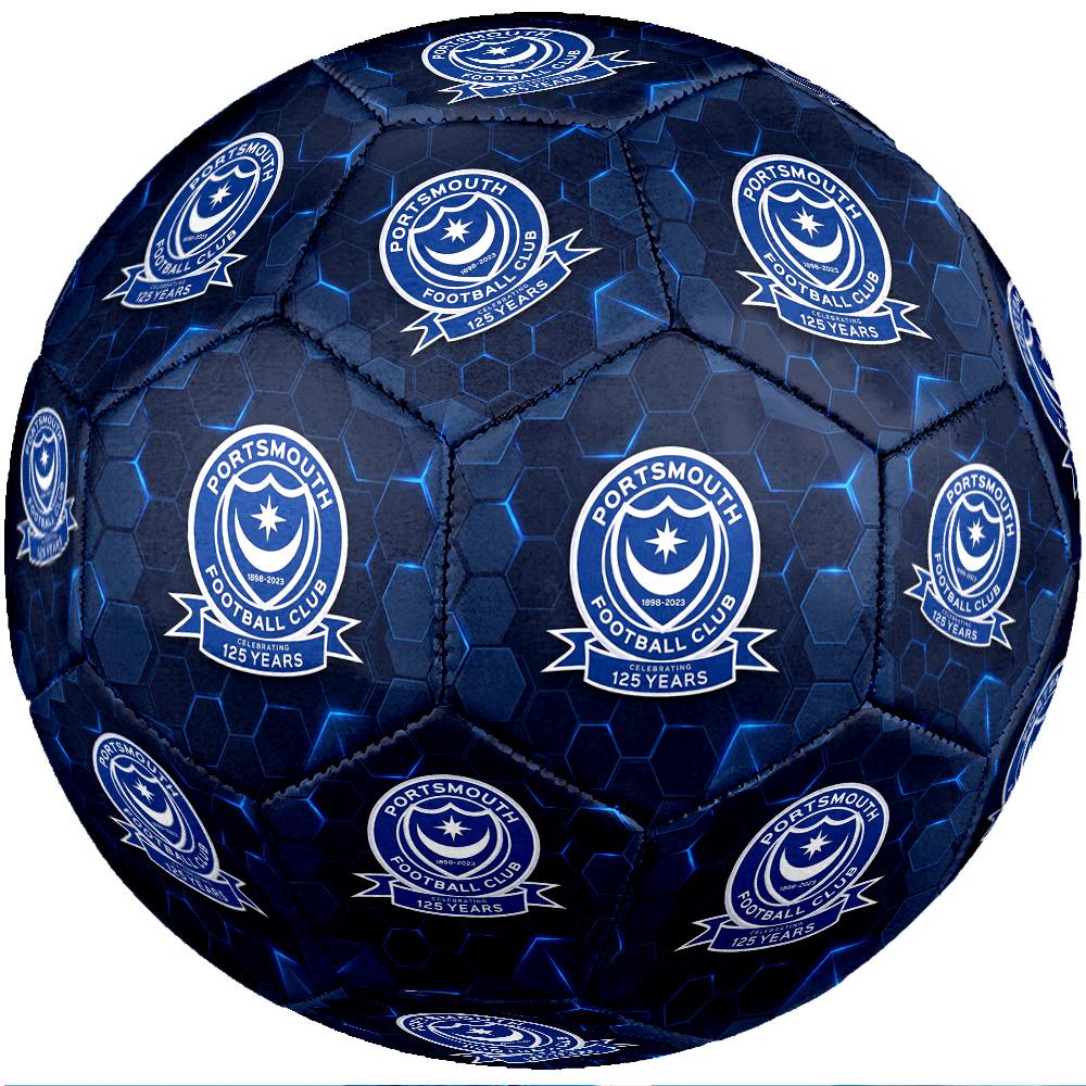 Portsmouth FC Größe 5 Standard-Fußball Strapazierfähiger Trainings- und Spiel-Fußball für Erwachsene Outdoor-Sportarten