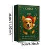 2025 Christmas Advent Calendar With 24 2D Acrylic Dog Pendants For Christmas Countdown Suitable For Car Mirrors, Christmas Tree