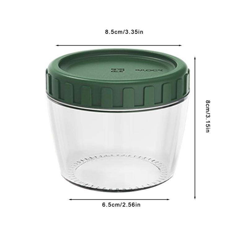 Glass Storage Jar Sealed Food Storage Container Household Multi-function Small Tea Cans Grains Candy Storage Salad Dessert Bowl