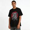 Japanese God Eagle Print Trendy T-shirt Street Casual Top Pure cotton T-shirt
