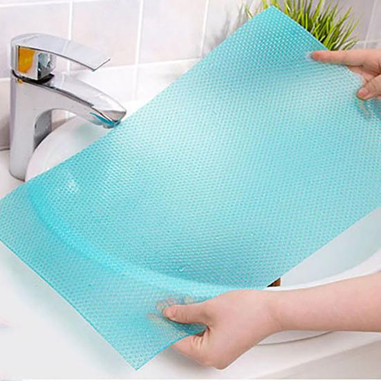 4Pcs Refrigerator Pad Anti Slip Kitchen Supply EVA Cuttable Refrigerator Pad Mat for Cabinets