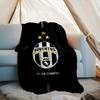 1 Stück Juventus Fußballclub Aufdruck Weiche Flanelldecke Überwurf für Schlafzimmer Wohnzimmer Sofa Camping Reise Fan Geschenke Weihnachtsgeschenke