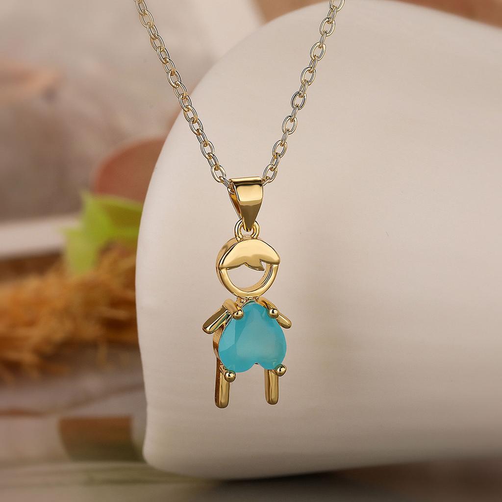 Unique Girl Boy Pendant Necklace Neckwear Daily Wear Accessory Perfect for Couple Looking for Personalized Jewelry