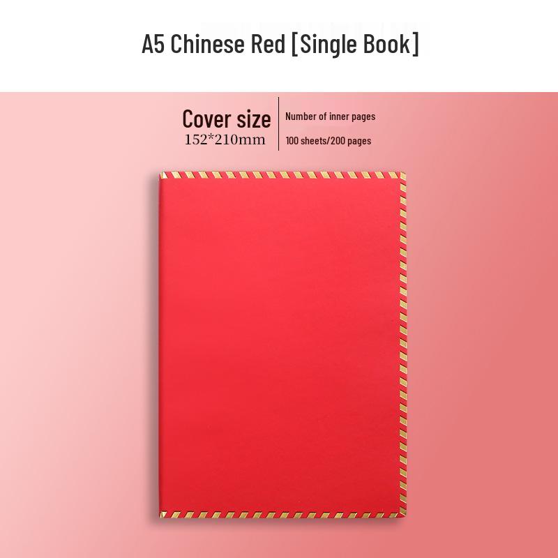 Customized A5 Leather Notebook Gift Set with Logo Engraving