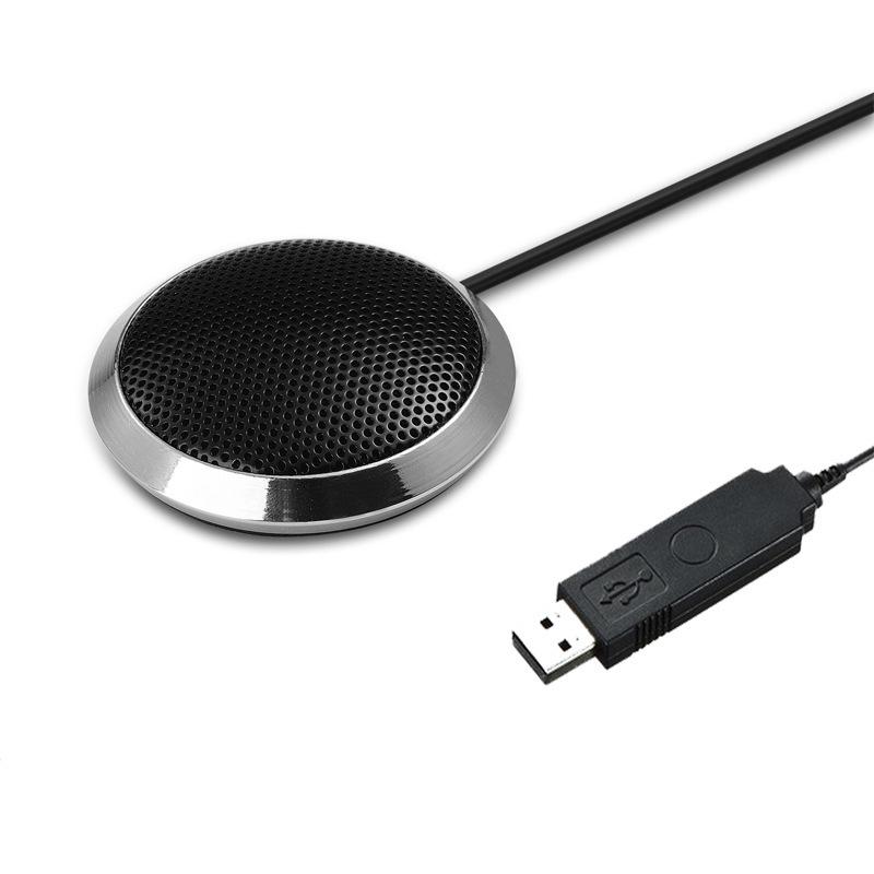 Omnidirectional Conference & Streaming Condenser Microphone for Online Classes and Mobile Recording