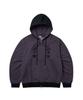 Losers Club Striped Two-Tone Two-Way Zip-Up Hoodie Charcoal
