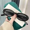 New Small Frame Oval Shape Sunglasses Women Brand Designer Fashion Sun Glasses Men'S Outdoor Hip-Hop Eyewear Uv400