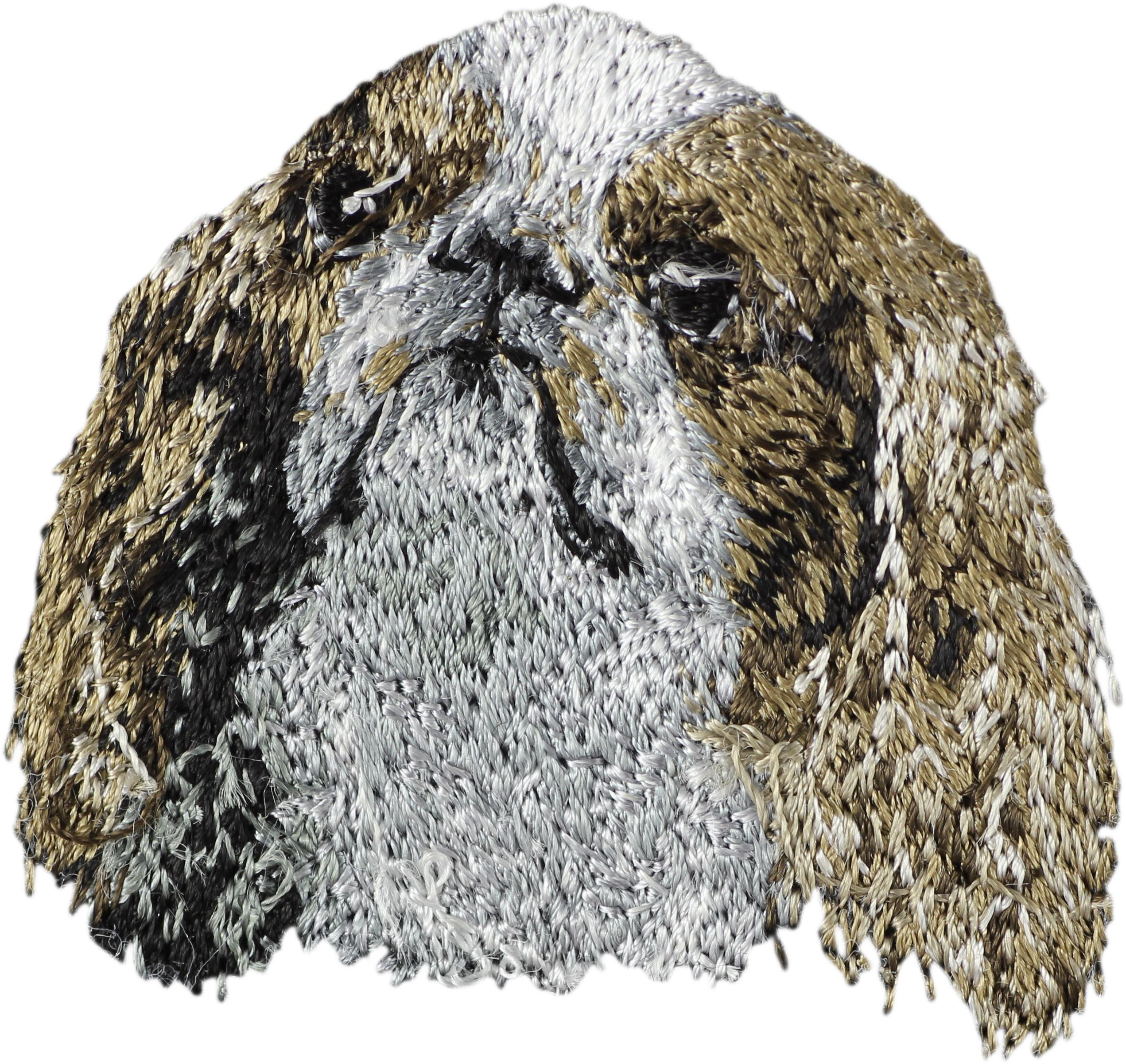 

King Charles Spaniel, English Toy Spaniel - dog-shaped patch, embroidered patch, unique decoration for Art-Dog backpack різнокольорові кольору