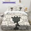 Giraffe Pattern Bedding Quilt Set Quilt Cover Pillowcase Home Decoration Birthday Gift (1 * Duvet Cover + 2 * Pillowcase, Without Core)