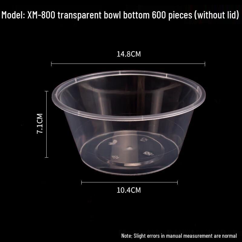 Disposable Round Plastic Takeaway Bowls