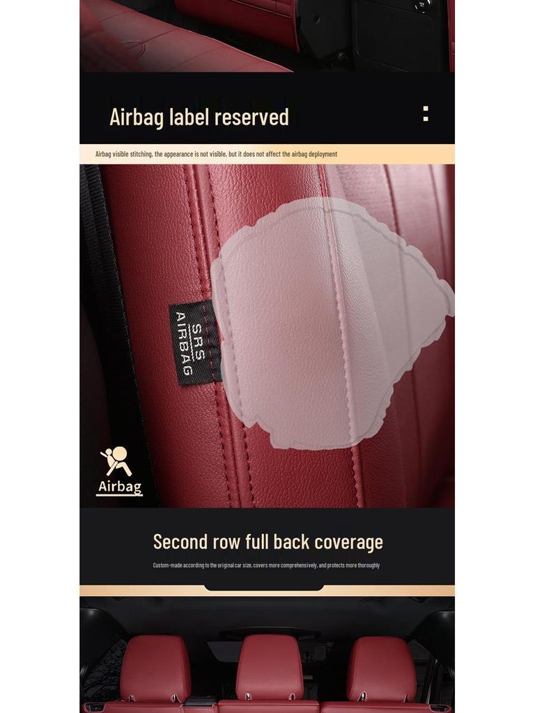 All-Season Universal Leather Seat Cover, Wear-Resistant, Full Coverage, Fits All Car Models