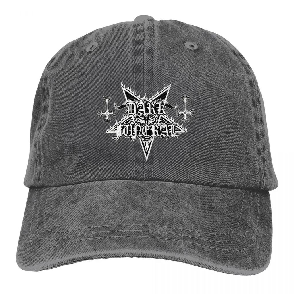 DARK FUNERAL Baseballkappe mit Baphomet-Logo, modische Trucker-Mütze für den Sommer, Herren, Erwachsene, Jagd- und Camping-Design