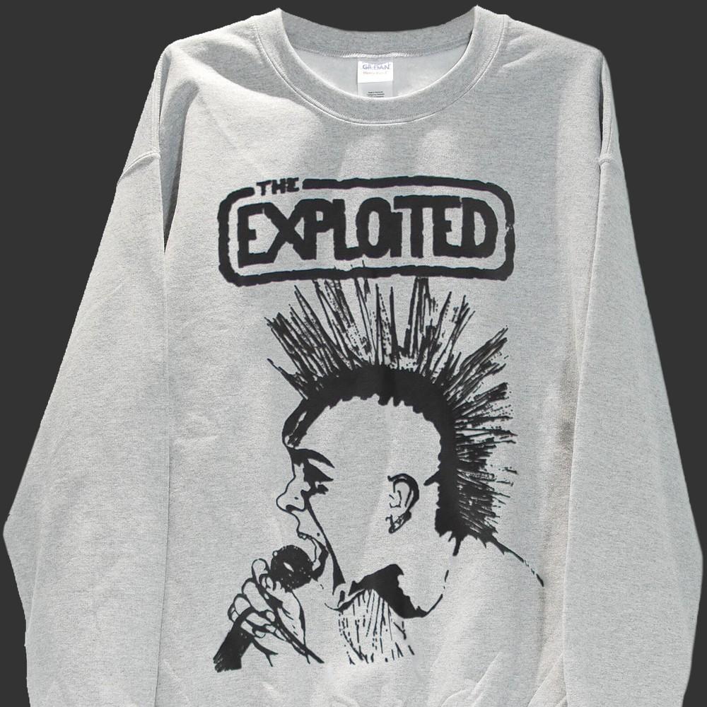

The Exploited Hardcore Punk Rock Sweatshirt Jumper Unisex Grey S-3XL XL