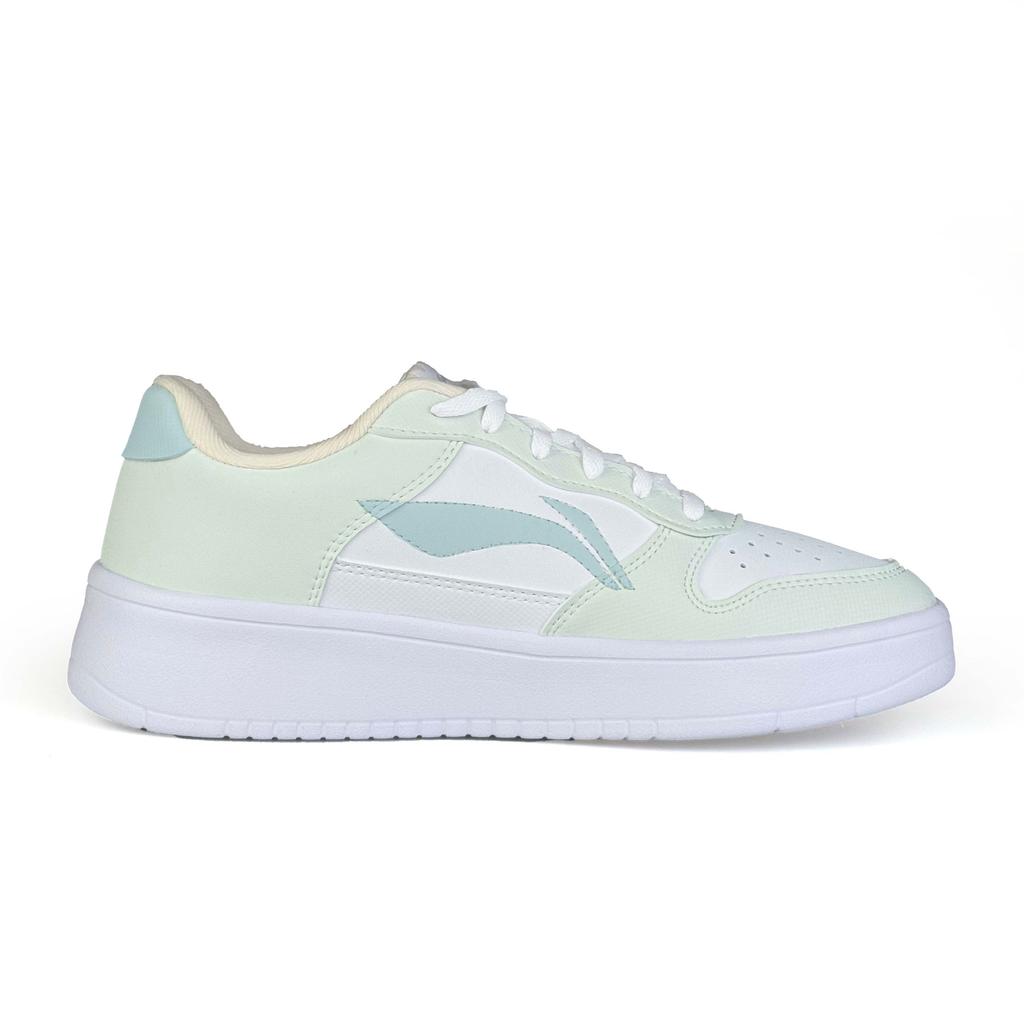 Li Ning Floating Boat Wear resistant And Lightweight Low top Skateboard Shoes Unisex Light Green AGCS420-6(Team1084-)