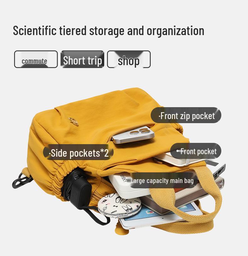 Women's 2025 Trendy Lightweight Waterproof Backpack: Casual Sports & Travel Multifunctional Chest Bag