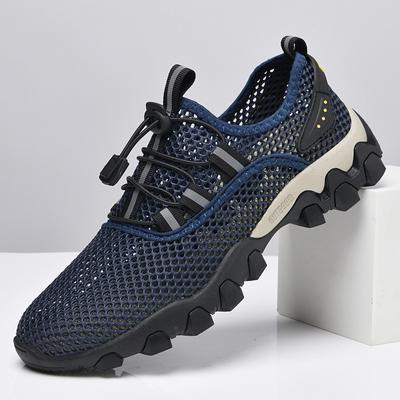 2025 Summer New Men's Mesh Breathable Outdoor Sports and Leisure Shoes Large Size Men's Shoes Travel Hiking Shoes