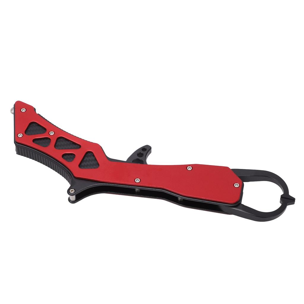 Fishing Grip Pliers Aluminum Alloy Fish Controller Plier Lip Grip Clamp Fishing Tool Red