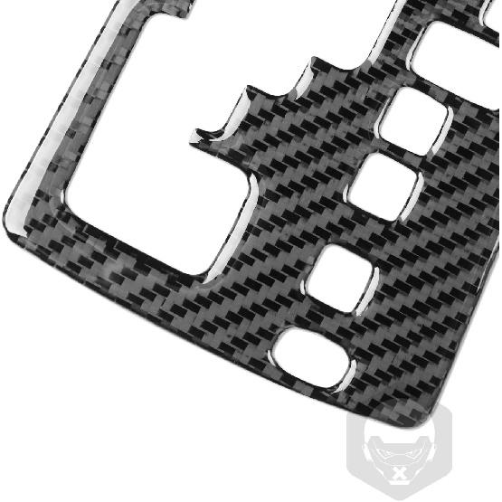 Real Premium Carbon Fiber Car Center Console Gear Shifter Transmission Panel Cover Sticker Auto Interior Accessories Compatible with Toyota Corolla