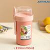  790ml/990ml Salad Oatmeal Cup Breakfast Double Cup Cereal Nut Yogurt Container Set With Dressing Holder Fork