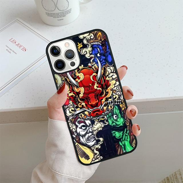 Samurai Demon Cool Phone Case For iPhone 17 Air 13 12 14 15 16  Cover For Apple 14 15 16 Pro Max Plus Coque