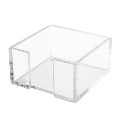 Acrylic Note Dispenser Notepad Holder Anti-Slip Desktop Organizer for 3x3 Inch Notes Compact Office School Home Use Desk Accessory Gift