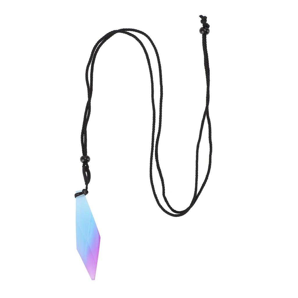 Im Dunkeln leuchtende Anhängerkette Harz Leuchtender Anhänger Unregelmäßige Form Mattiertes Blau