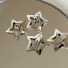 2/4/10/20/40/50/100pcs Silver Color Star Hair Clips for Girls Filigree Star Metal Snap Clip Hairpins Barrettes