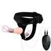 Vibrierendes Strap-On-Geschirr mit Fernbedienung - Dildo-Set für Paare Pegging Duale Stimulationsspiele