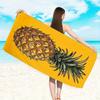 Telo Mare con Stampa Ananas Design Frutta Tropicale Morbido Asciugatura Rapida Grande Asciugamano da Bagno per Viaggi Estivi Piscina Festa in Spiaggia
