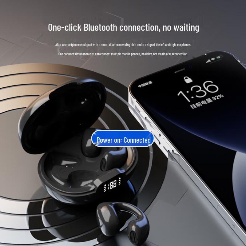 Ecola ER27BK Clip-Ear Bluetooth Headset