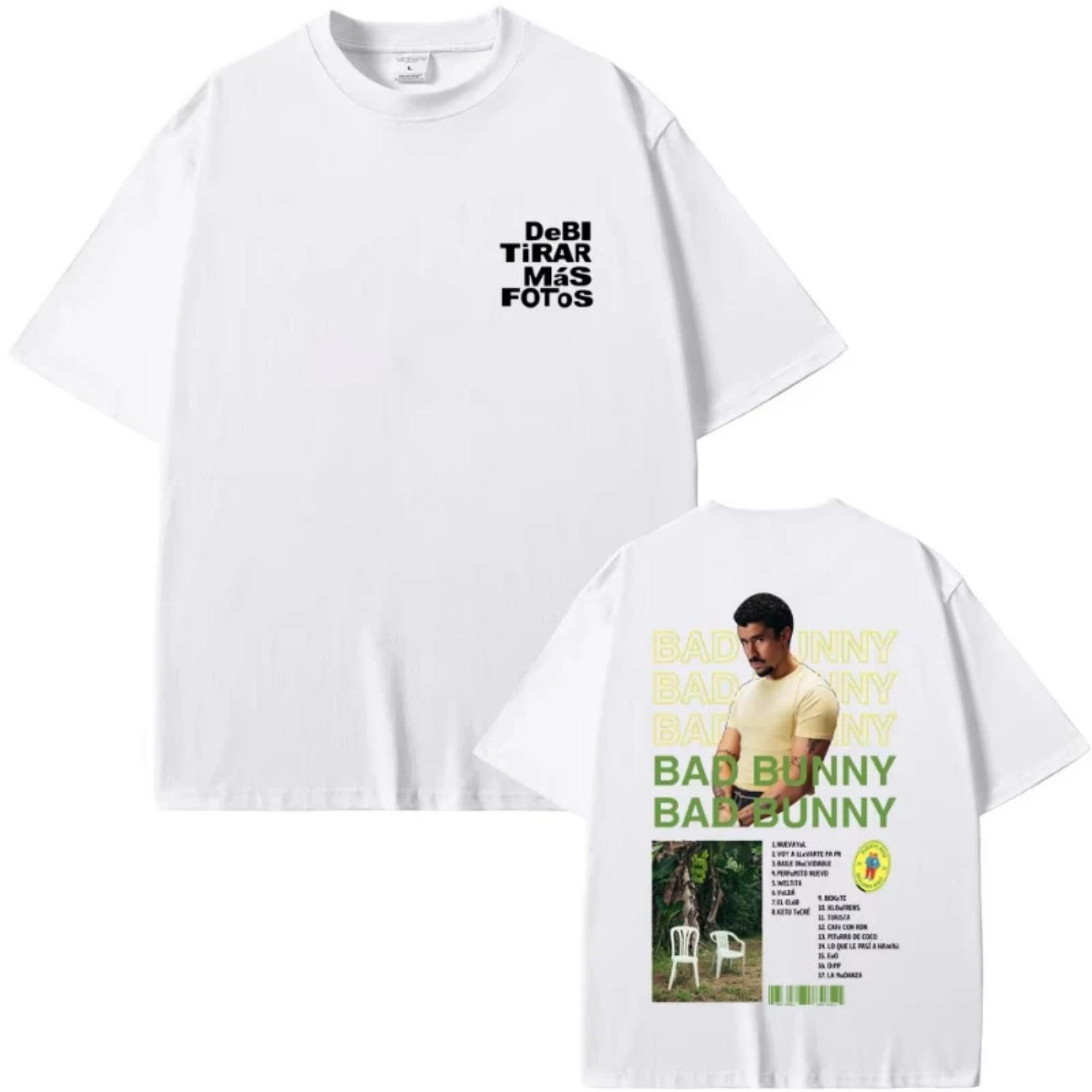 

Rapper Bad Bunny DTMF Debí Tirar Más Fotos 2025 New Album T Shirts Men Women Hip Hop Fashion Oversized T-shirts Men s Streetwear XXXXXL