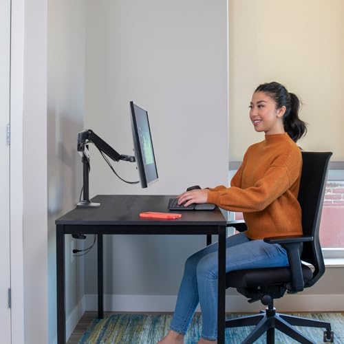 Ergotron – LX Monitor Arm, Single Monitor Desk Mount – fits Flat Curved Ultrawide Computer Monitors up to 34 Inches, 7 to 25 lbs, VESA 75x75mm or 100x