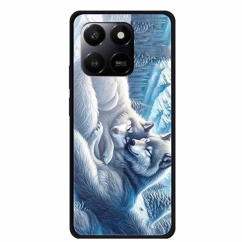 Glass Case For Honor X7d Play 10T 5G Case Soft Bumper Hard Tempered Glass Back Cover For Honor 400 Smart 2025 Phone Cases Fundas