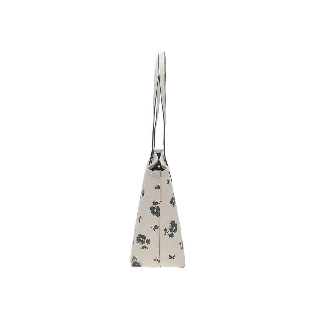 Coach City 24 Tote Bag Shopping Bag Handheld Shoulder Bag Medium Silver Hardware White Chalk Color Women tote CBL04-SVCAH