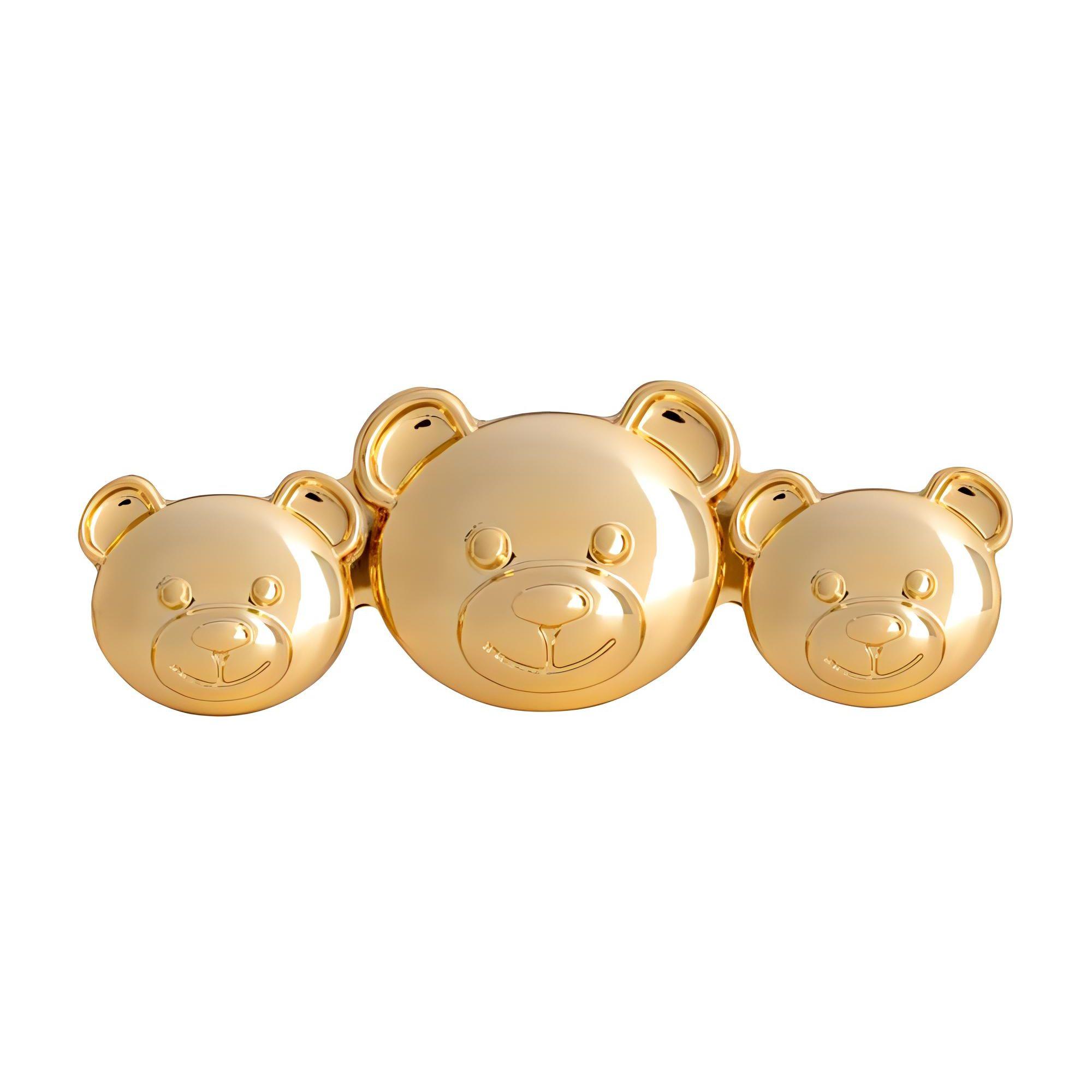 Moschino Bear Pattern Brooch Women accessories Gold 71A91088404606 Gold,F