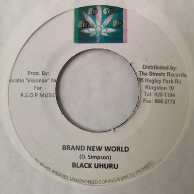 7-Zoll-Schallplatte BLACK UHURU - Brand New World KEINE RSOP Records Jamaika Reggae Ska Dub Gebraucht