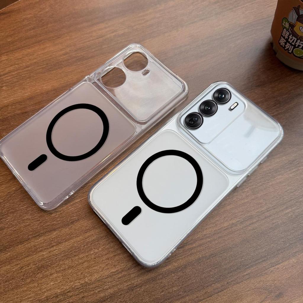 Case for OPPO Reno12 5G Anti-Fingerprint Matte Cover Big Camera Window Clear Edge Casing