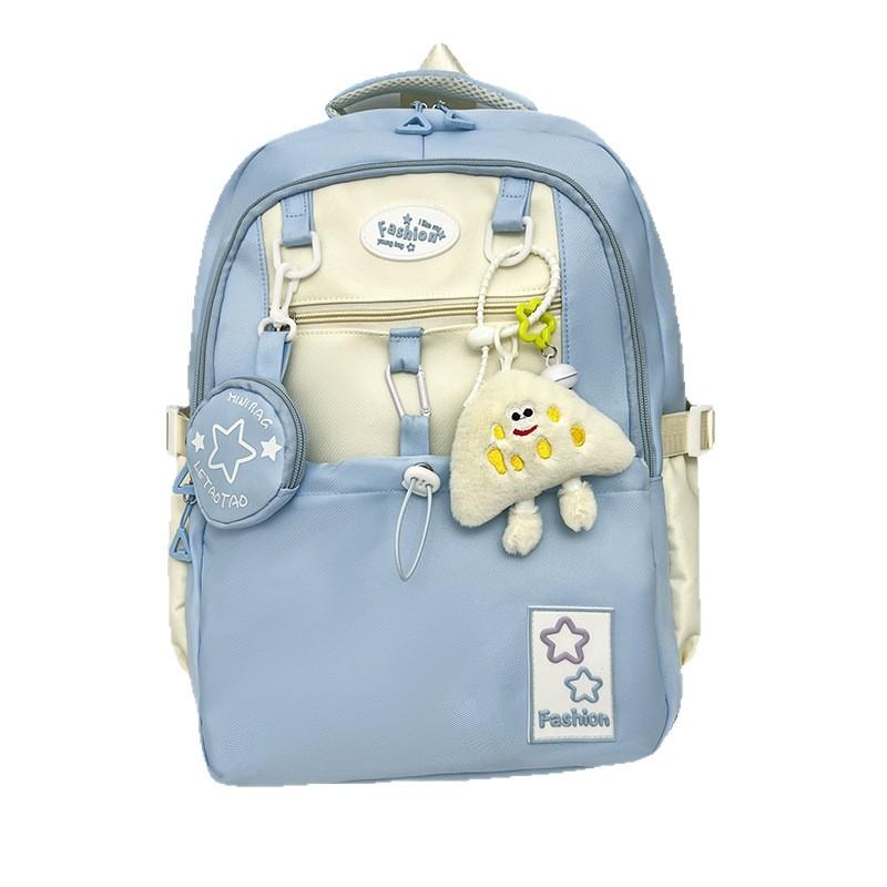 Schoolbag cute girl backpack primary school bag female large capacity junior high school backpack lightweight high value kindergarten bag